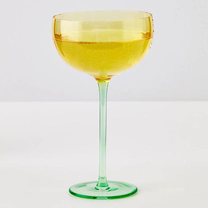 Wine Glass Yellow/Green - GigiandTom