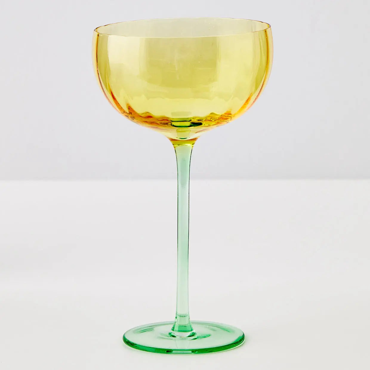 Wine Glass Yellow/Green - GigiandTom