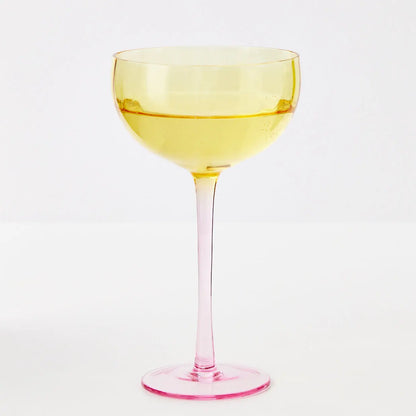 Wine Glass Yellow/Pink - GigiandTom